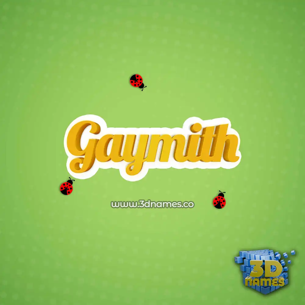gaymith in Ladybugs style - 3D name wallpaper