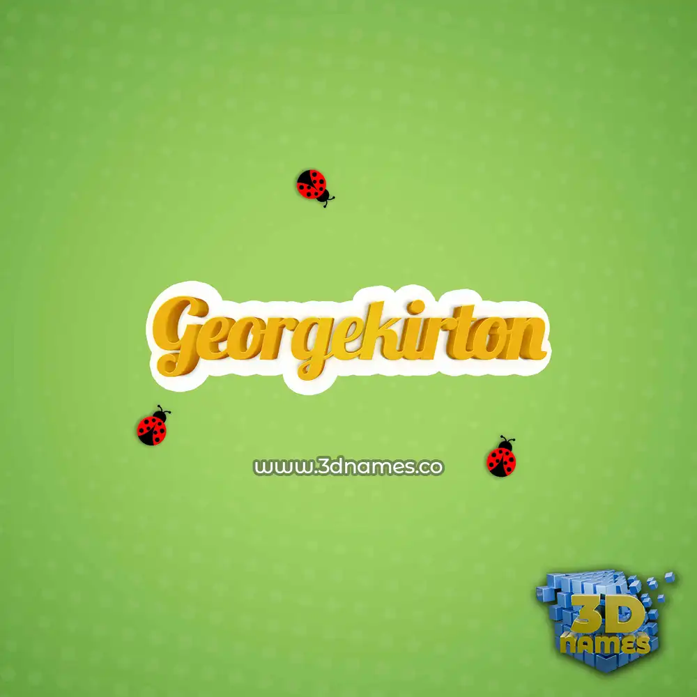 georgekirton in Ladybugs style - 3D name wallpaper