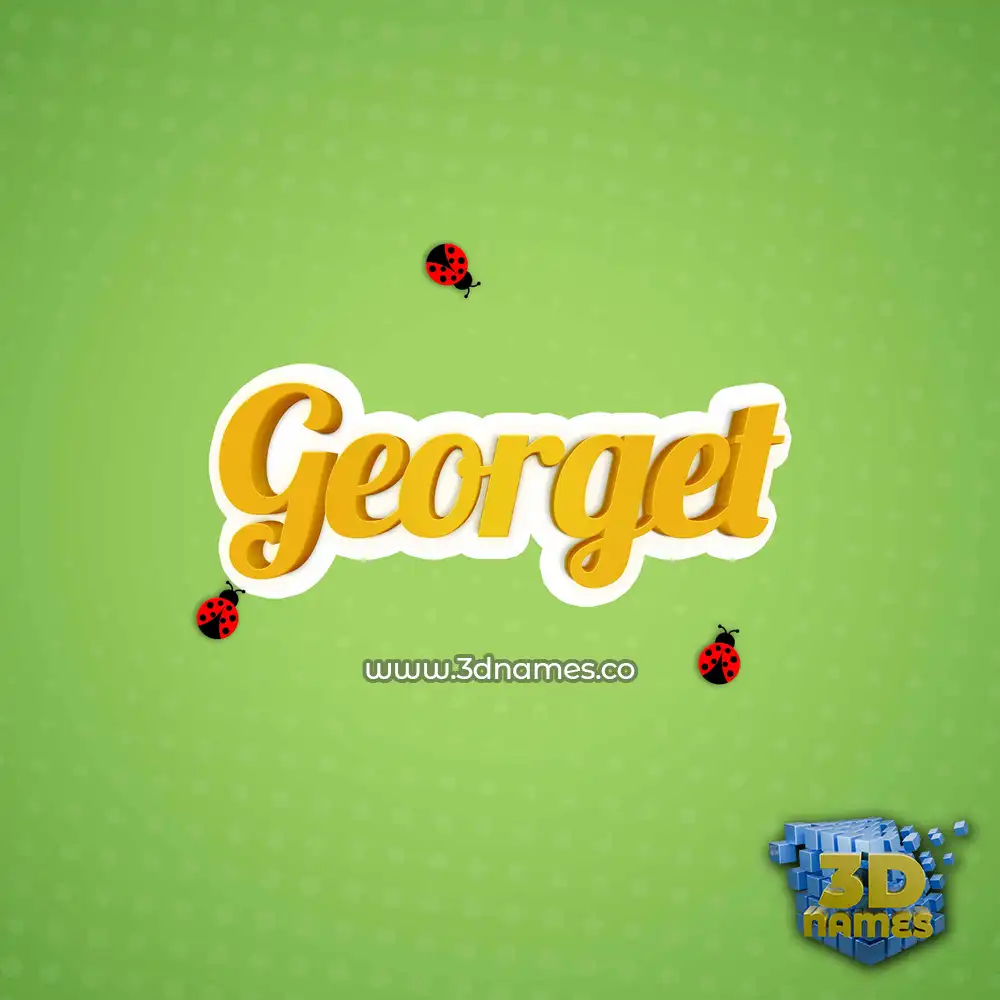 georget in Ladybugs style - 3D name wallpaper