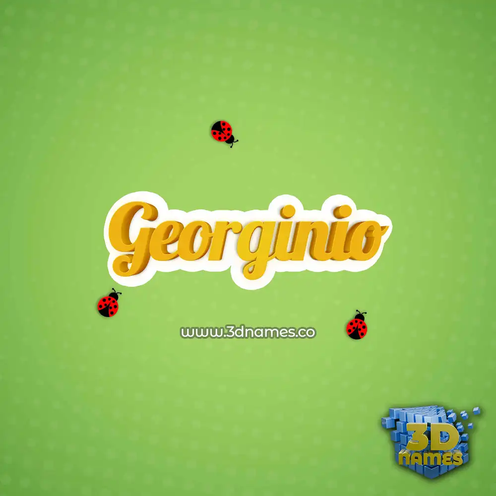 georginio in Ladybugs style - 3D name wallpaper