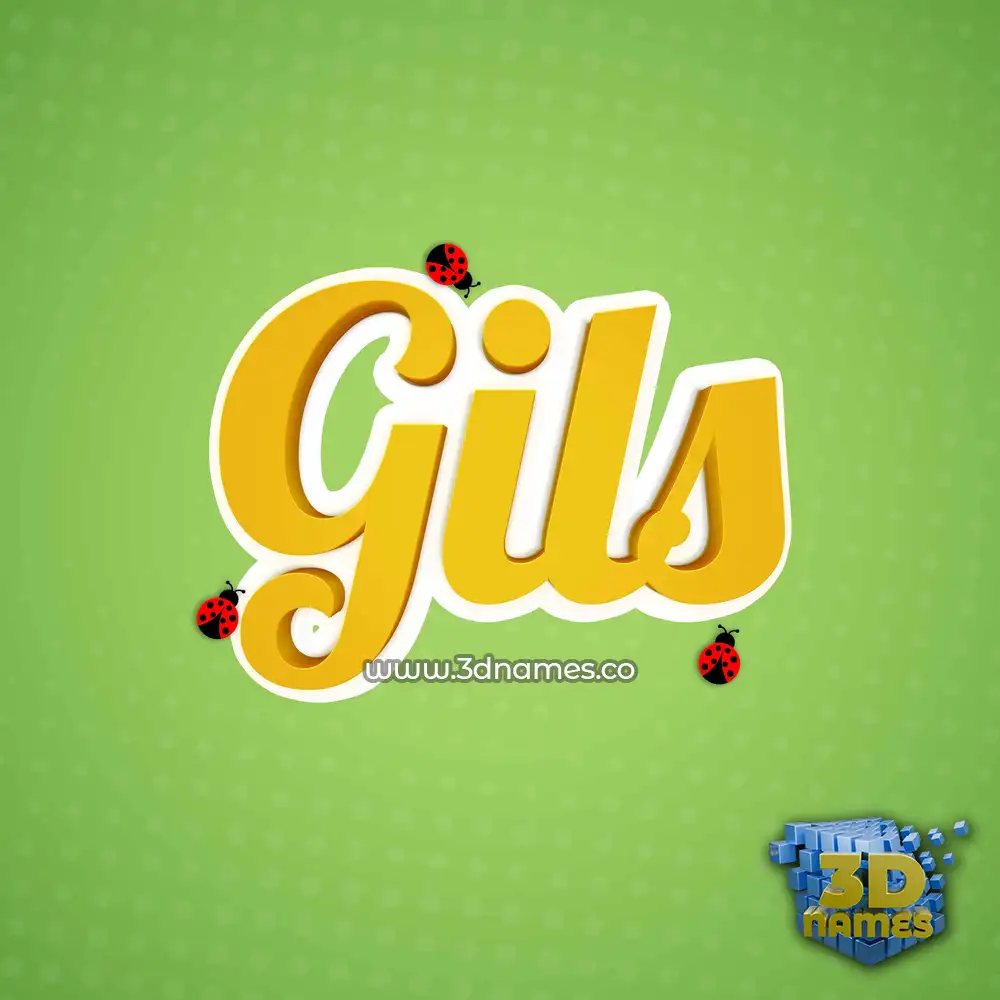 gils in Ladybugs style - 3D name wallpaper