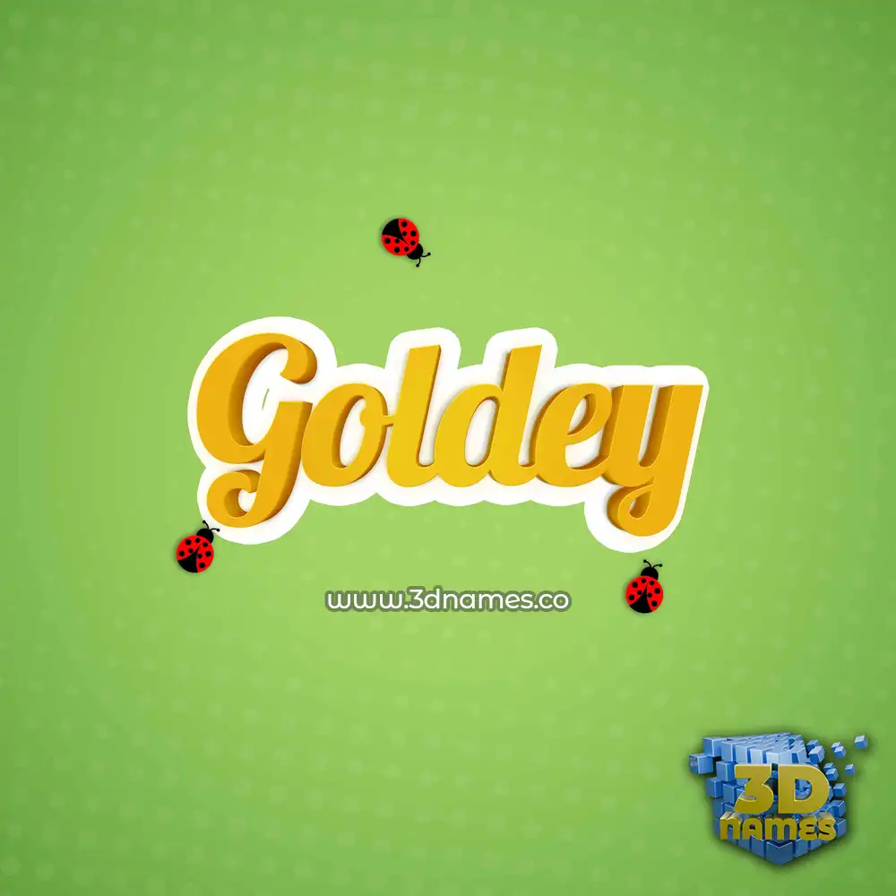 goldey in Ladybugs style - 3D name wallpaper