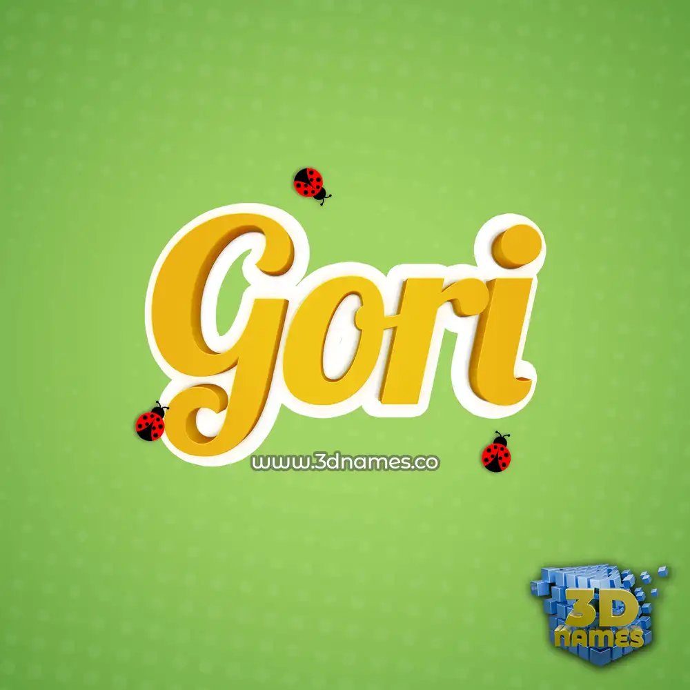 gori in Ladybugs style - 3D name wallpaper