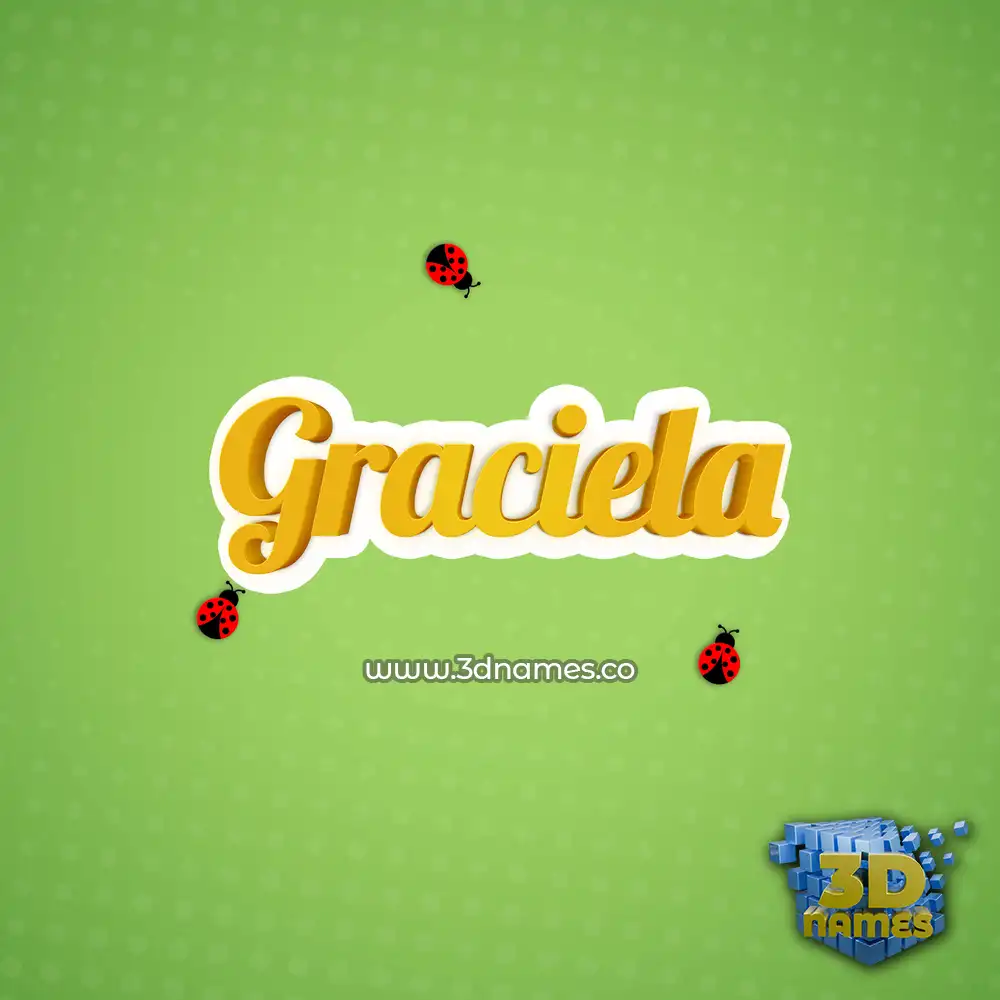 graciela in Ladybugs style - 3D name wallpaper