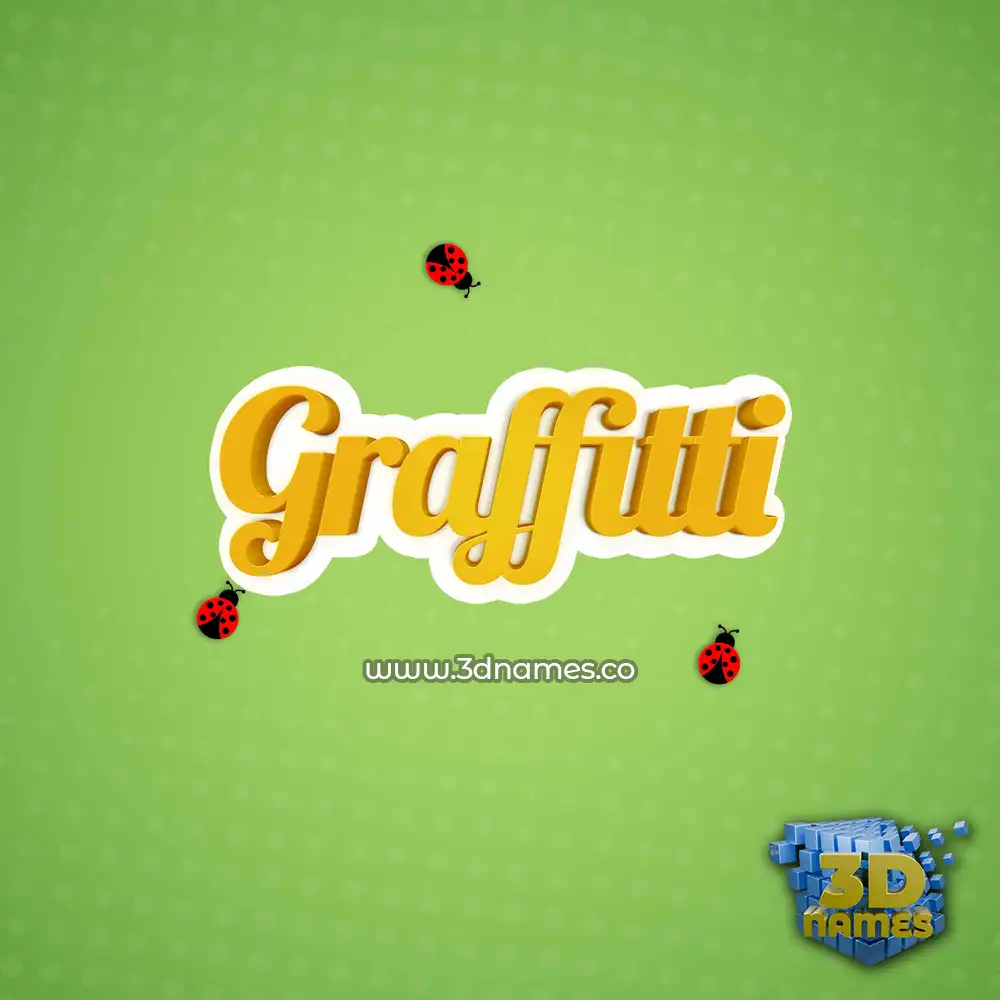 graffitti in Ladybugs style - 3D name wallpaper