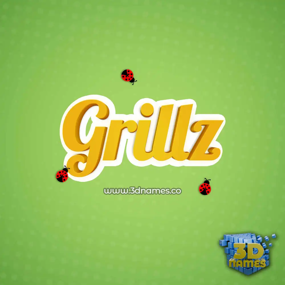 grillz in Ladybugs style - 3D name wallpaper