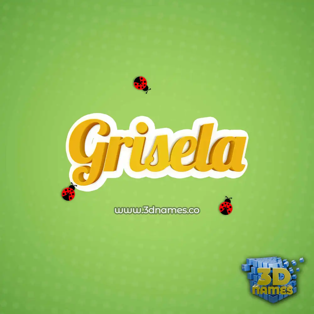 grisela in Ladybugs style - 3D name wallpaper