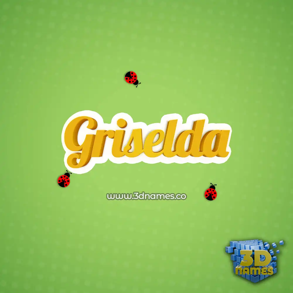 griselda in Ladybugs style - 3D name wallpaper