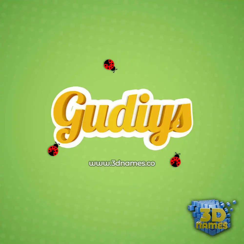 gudiys in Ladybugs style - 3D name wallpaper