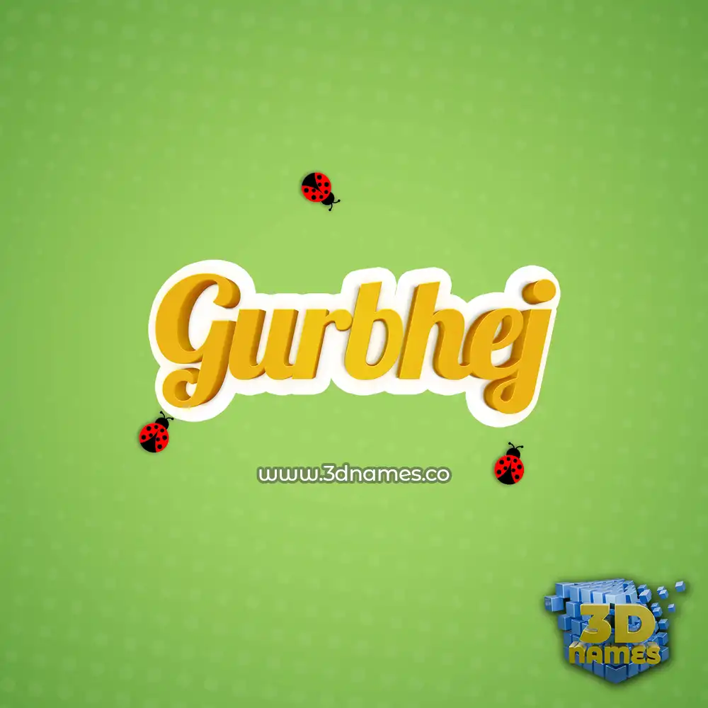 gurbhej in Ladybugs style - 3D name wallpaper