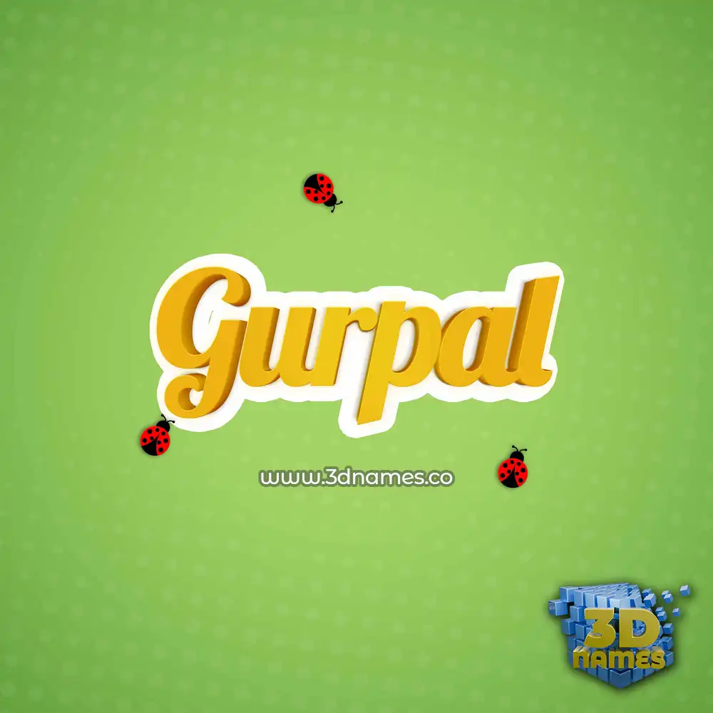 gurpal in Ladybugs style - 3D name wallpaper