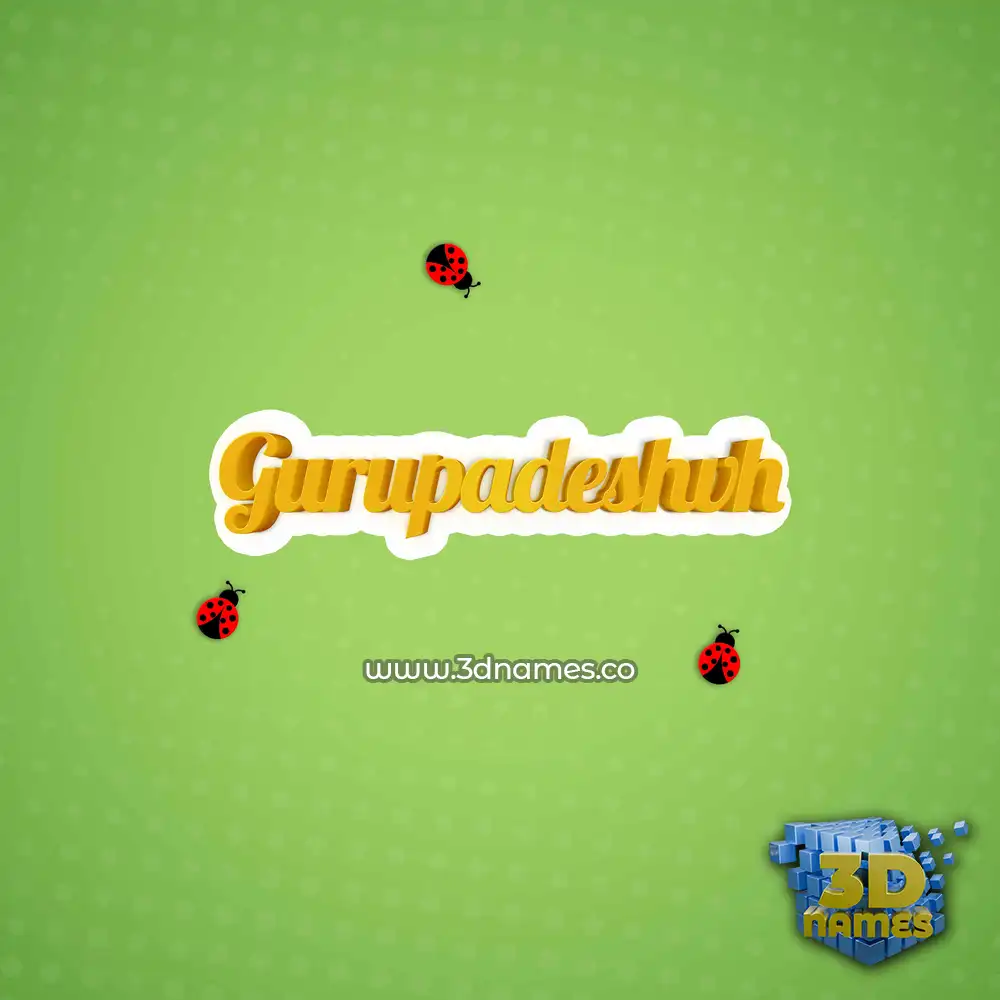 gurupadeshvh in Ladybugs style - 3D name wallpaper
