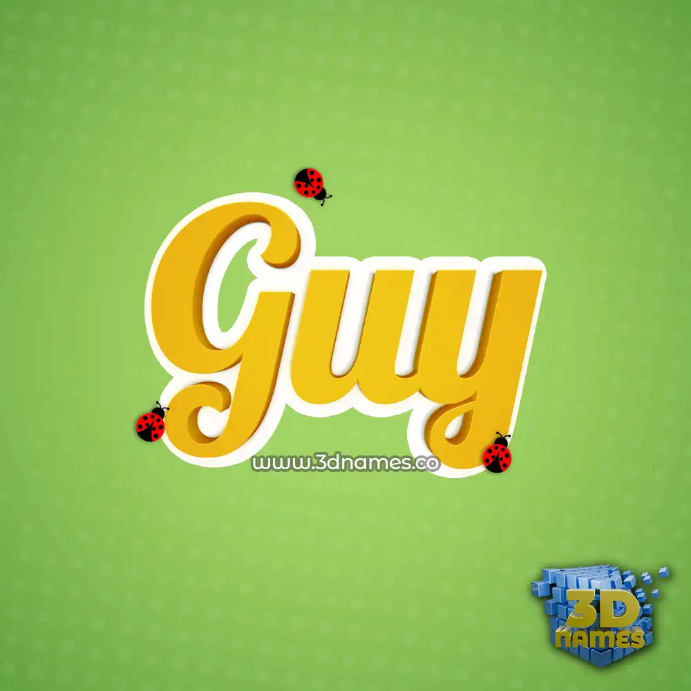 guy in Ladybugs style - 3D name wallpaper