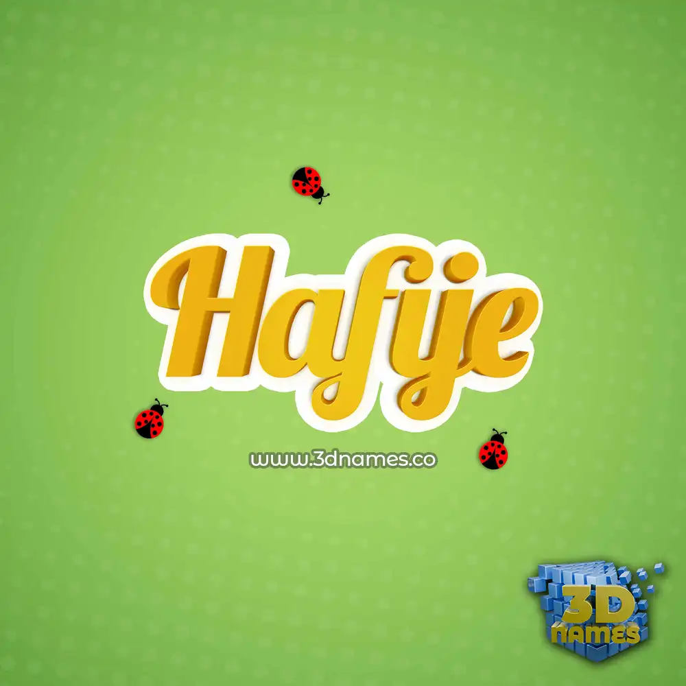 hafije in Ladybugs style - 3D name wallpaper