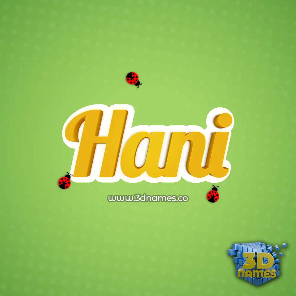 hani in Ladybugs style - 3D name wallpaper