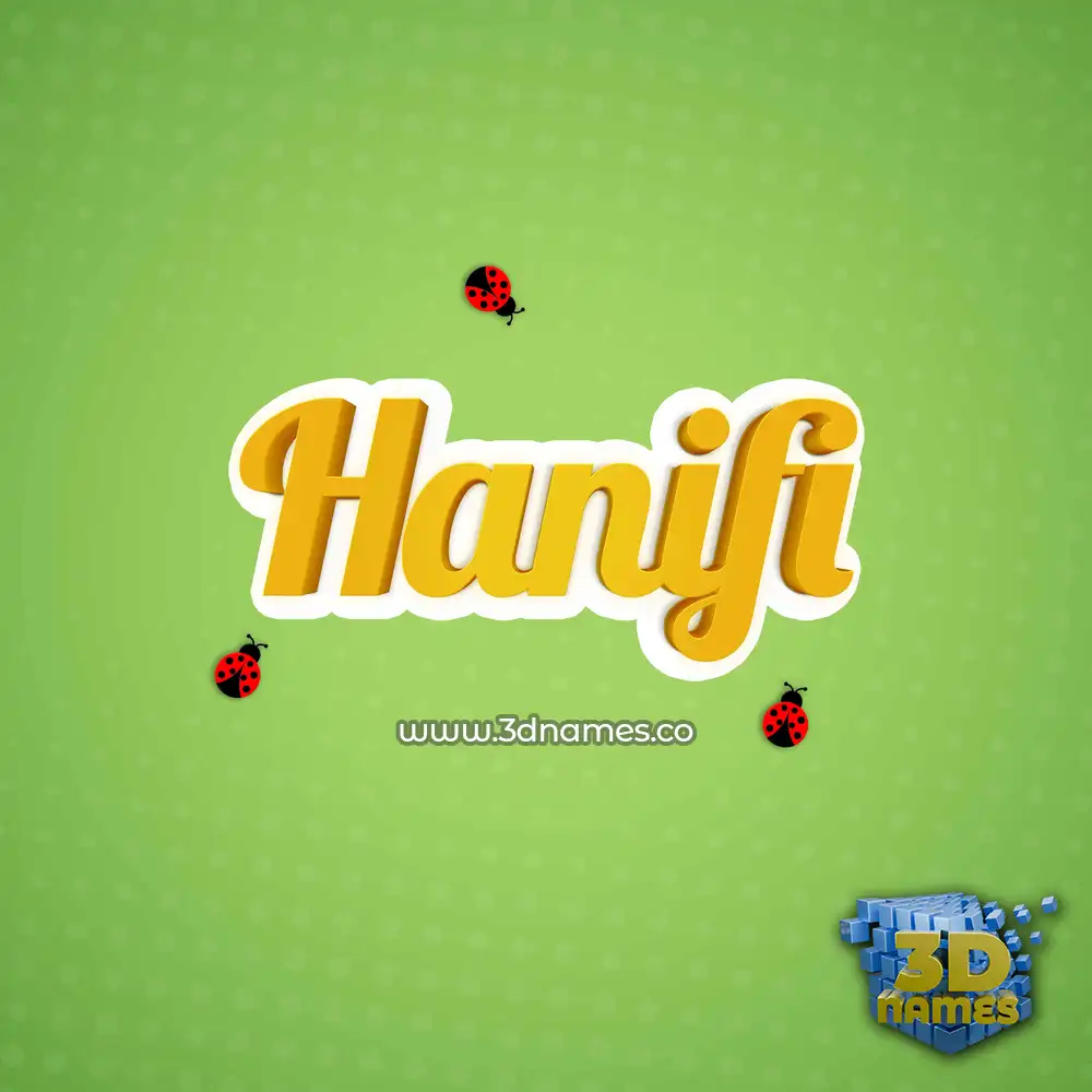 hanifi in Ladybugs style - 3D name wallpaper