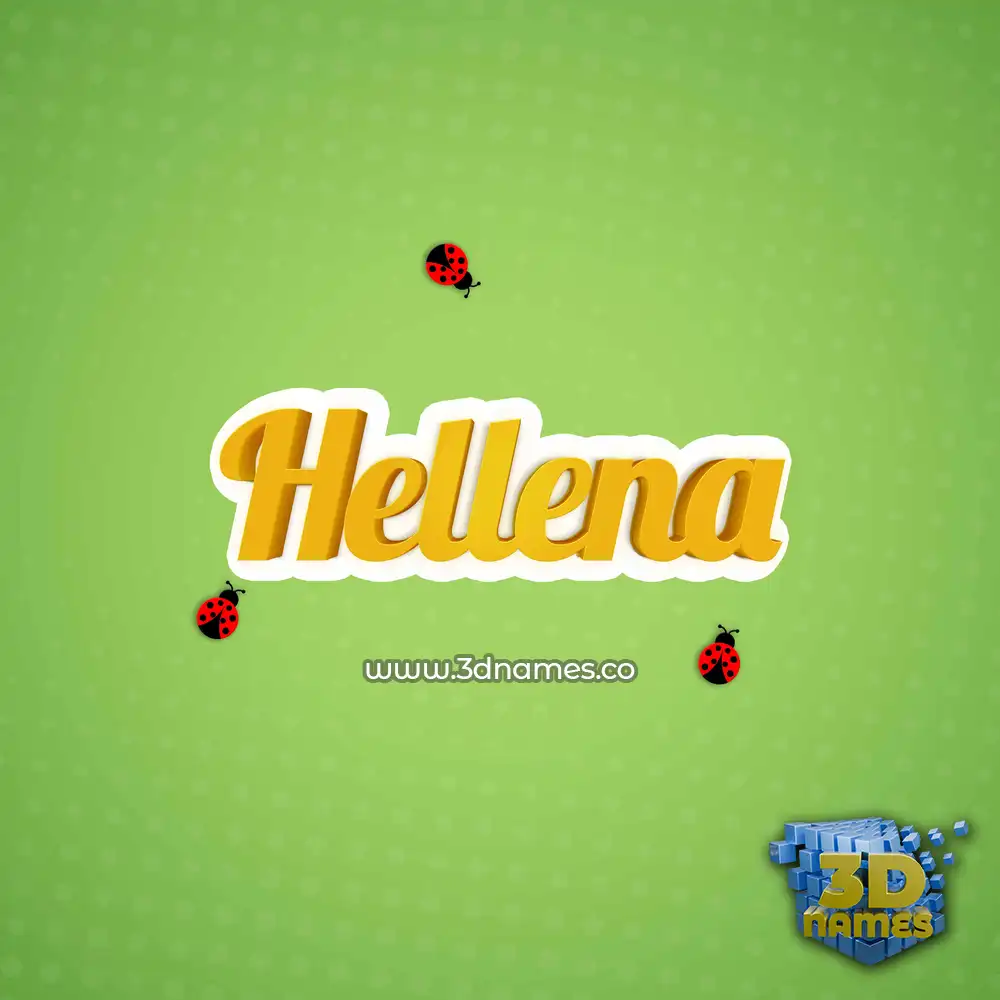 hellena in Ladybugs style - 3D name wallpaper