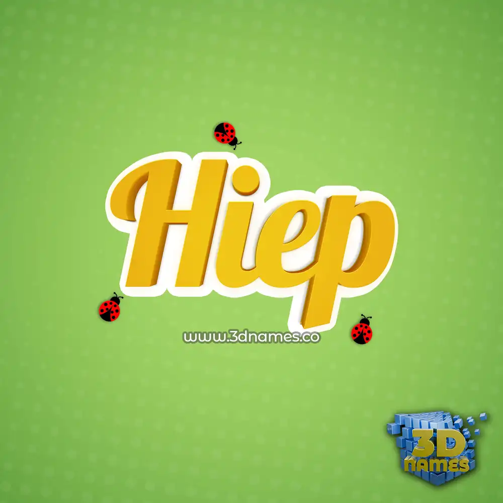 hiep in Ladybugs style - 3D name wallpaper