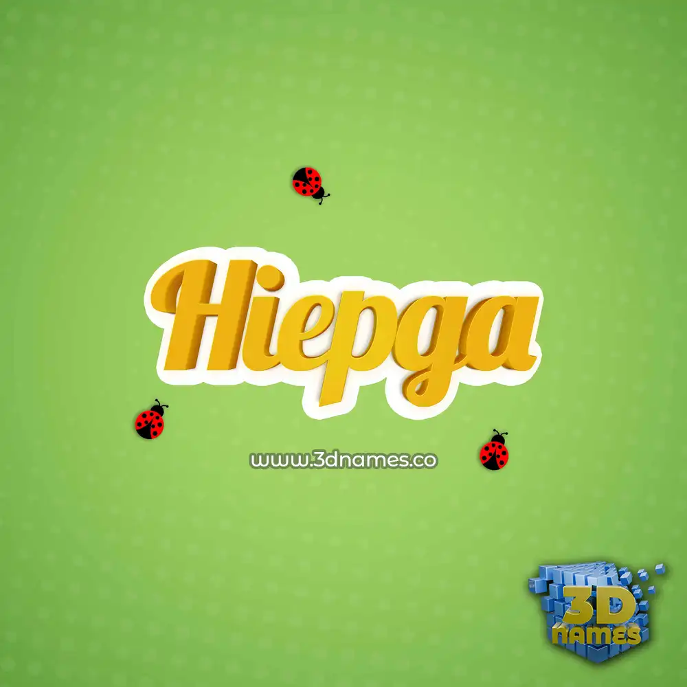 hiepga in Ladybugs style - 3D name wallpaper