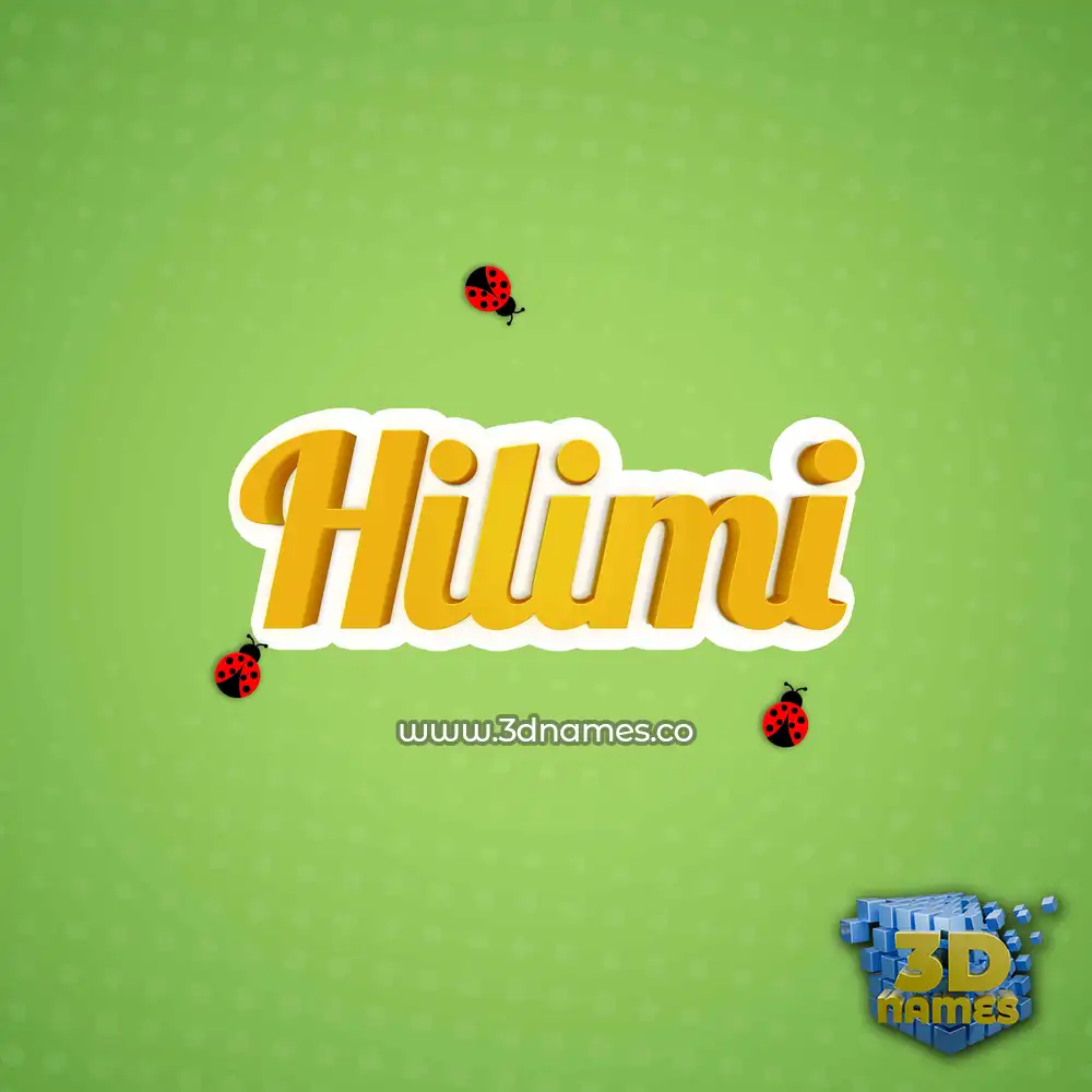 hilimi in Ladybugs style - 3D name wallpaper