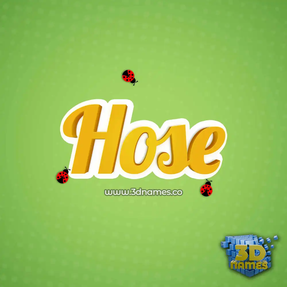 hose in Ladybugs style - 3D name wallpaper