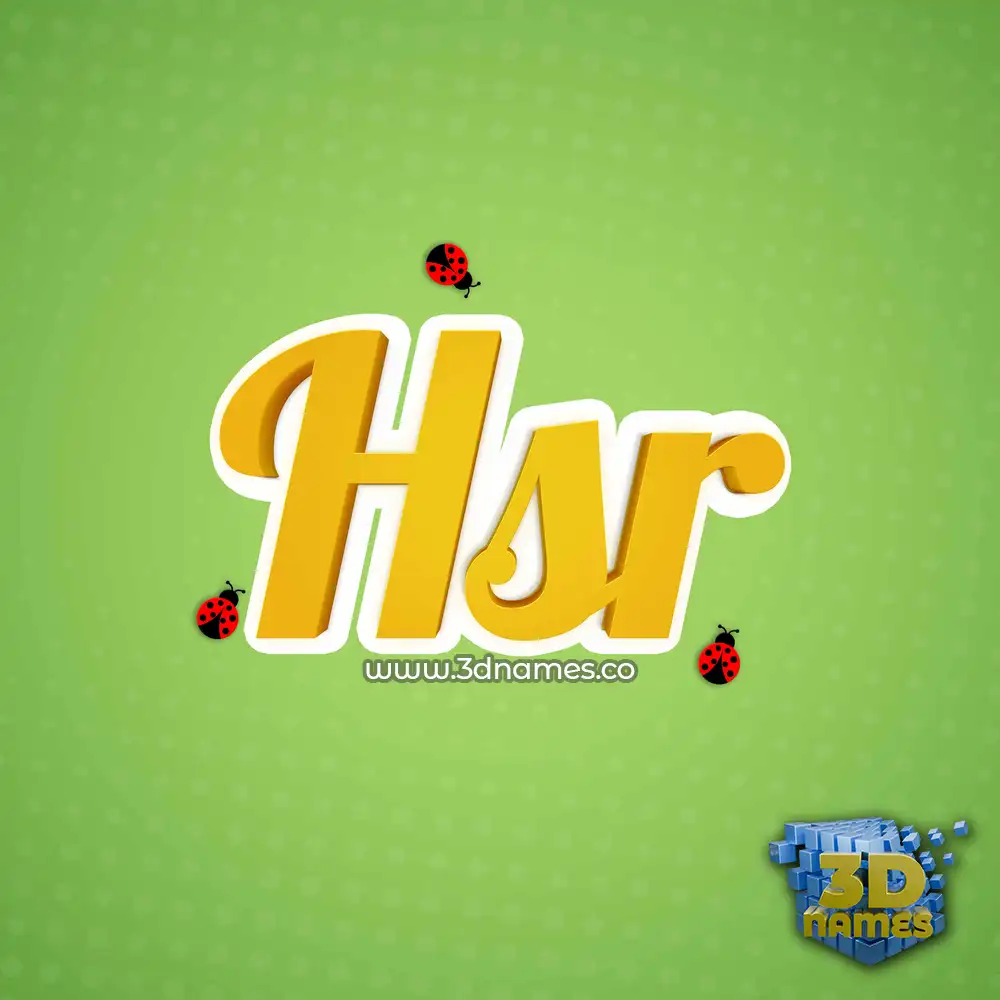 hsr in Ladybugs style - 3D name wallpaper