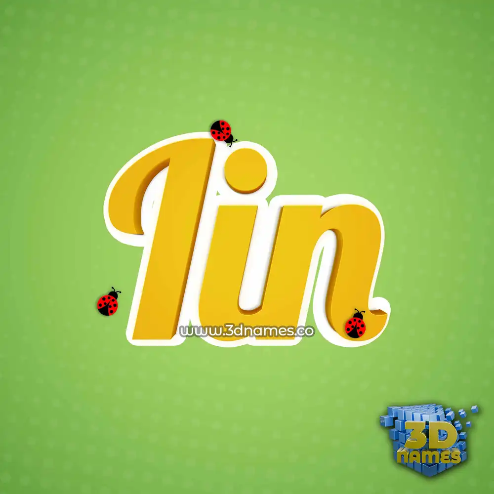 iin in Ladybugs style - 3D name wallpaper