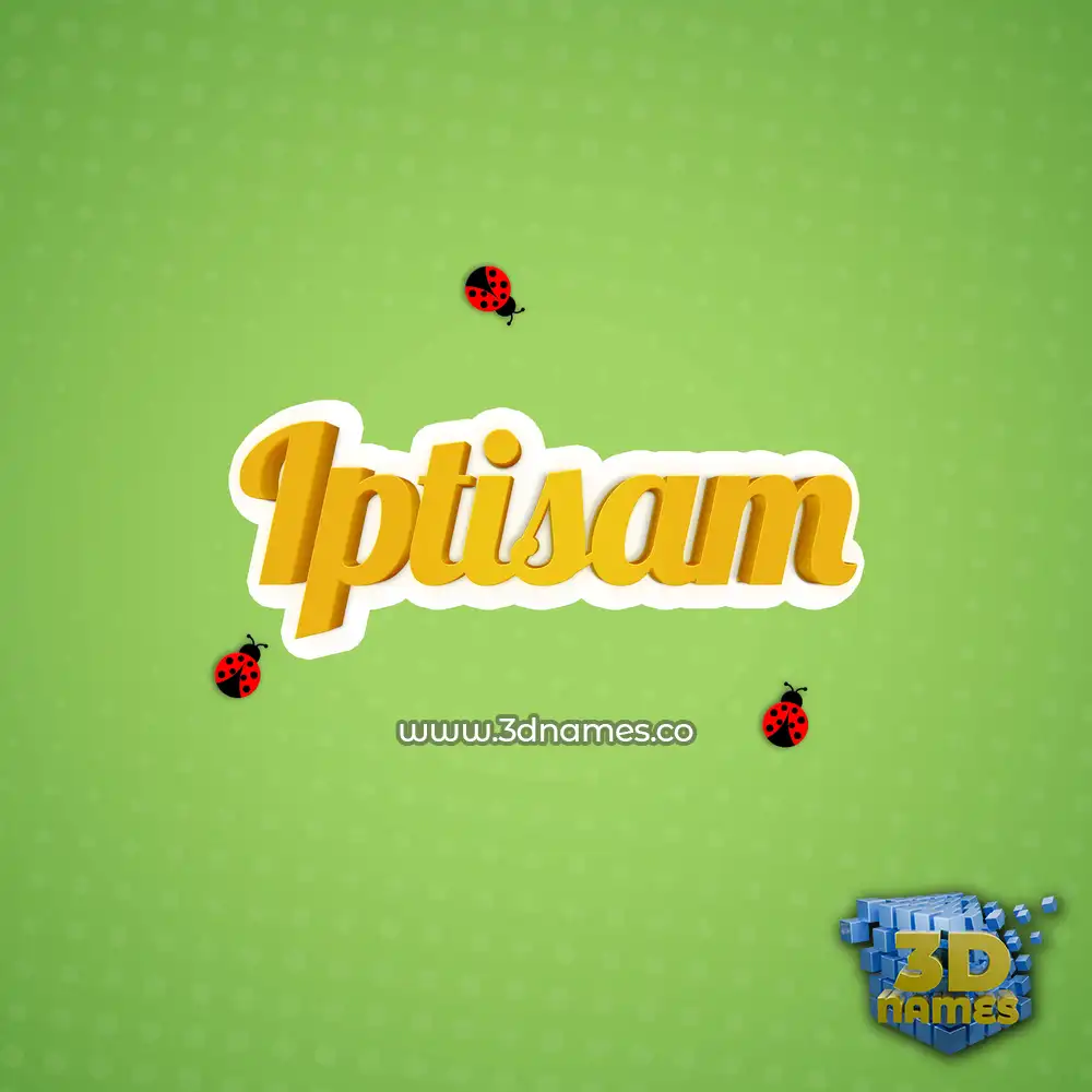 iptisam in Ladybugs style - 3D name wallpaper