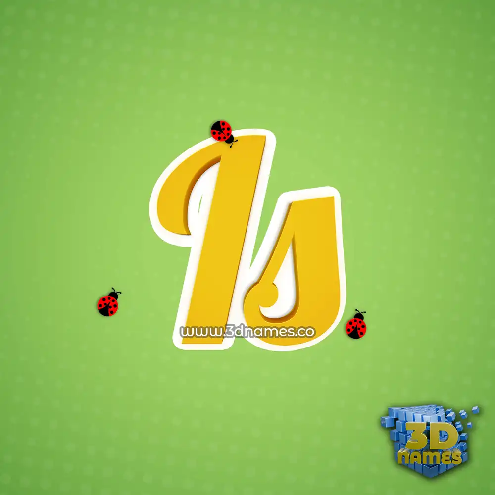is in Ladybugs style - 3D name wallpaper
