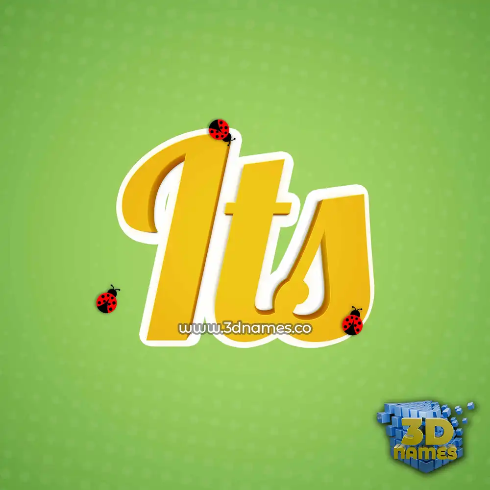 its in Ladybugs style - 3D name wallpaper