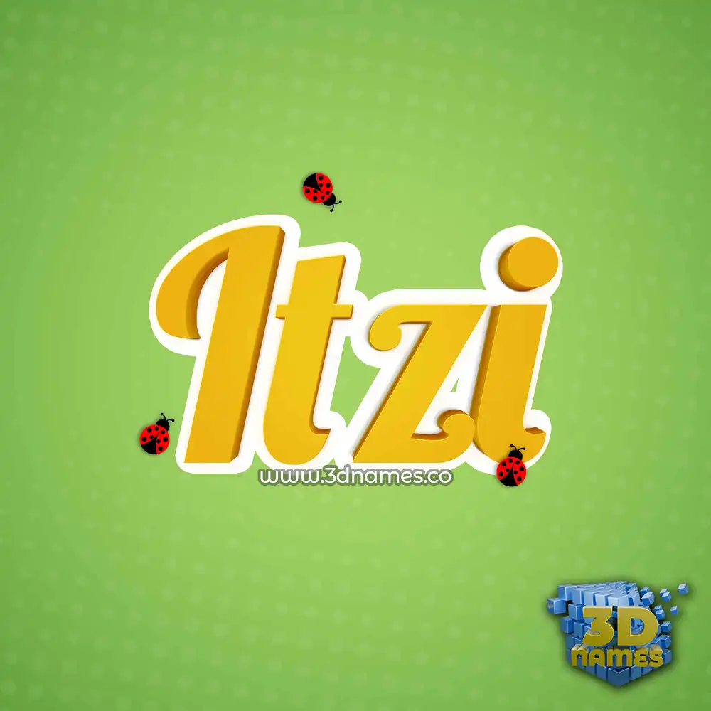 itzi in Ladybugs style - 3D name wallpaper