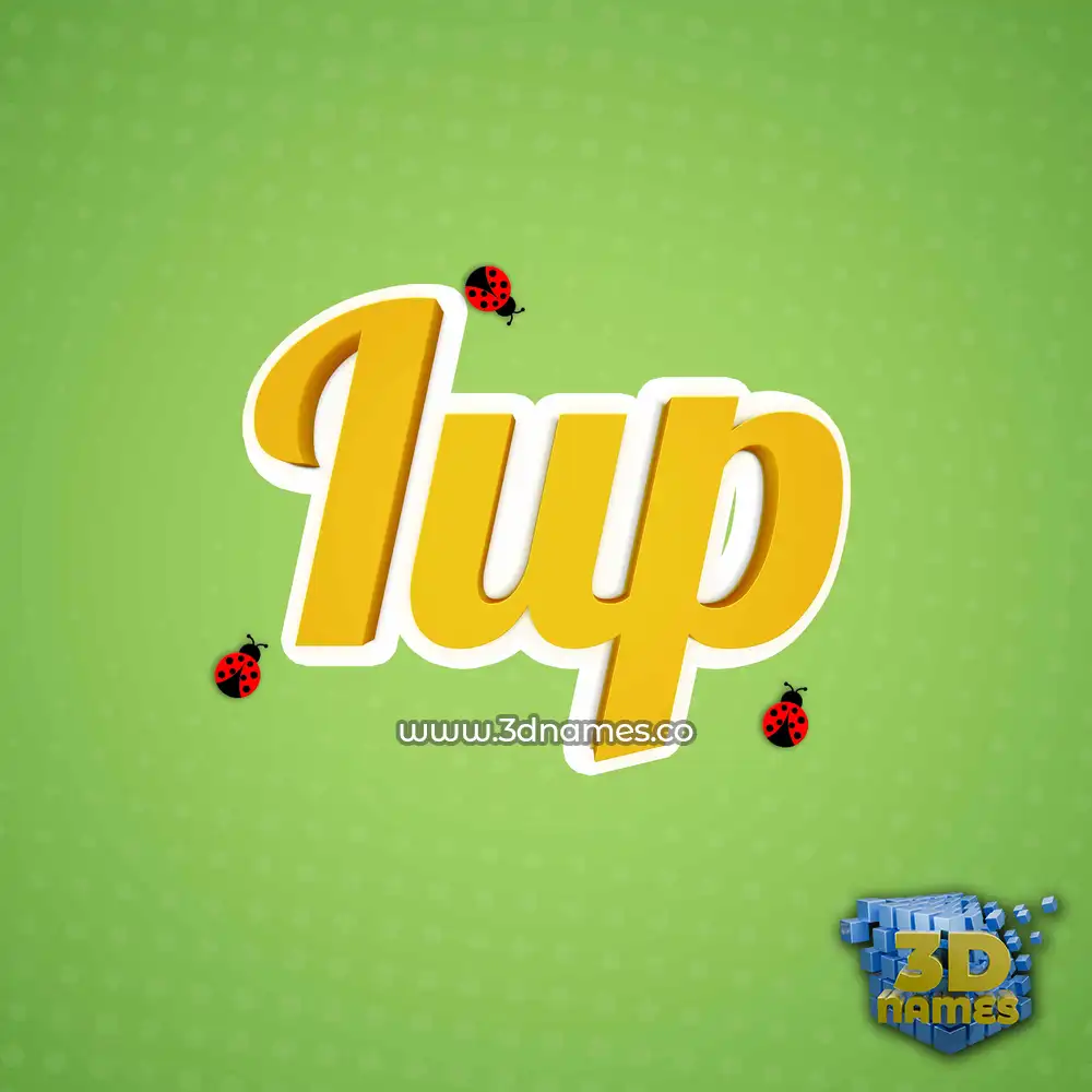 iup in Ladybugs style - 3D name wallpaper