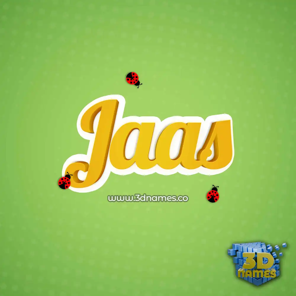 jaas in Ladybugs style - 3D name wallpaper