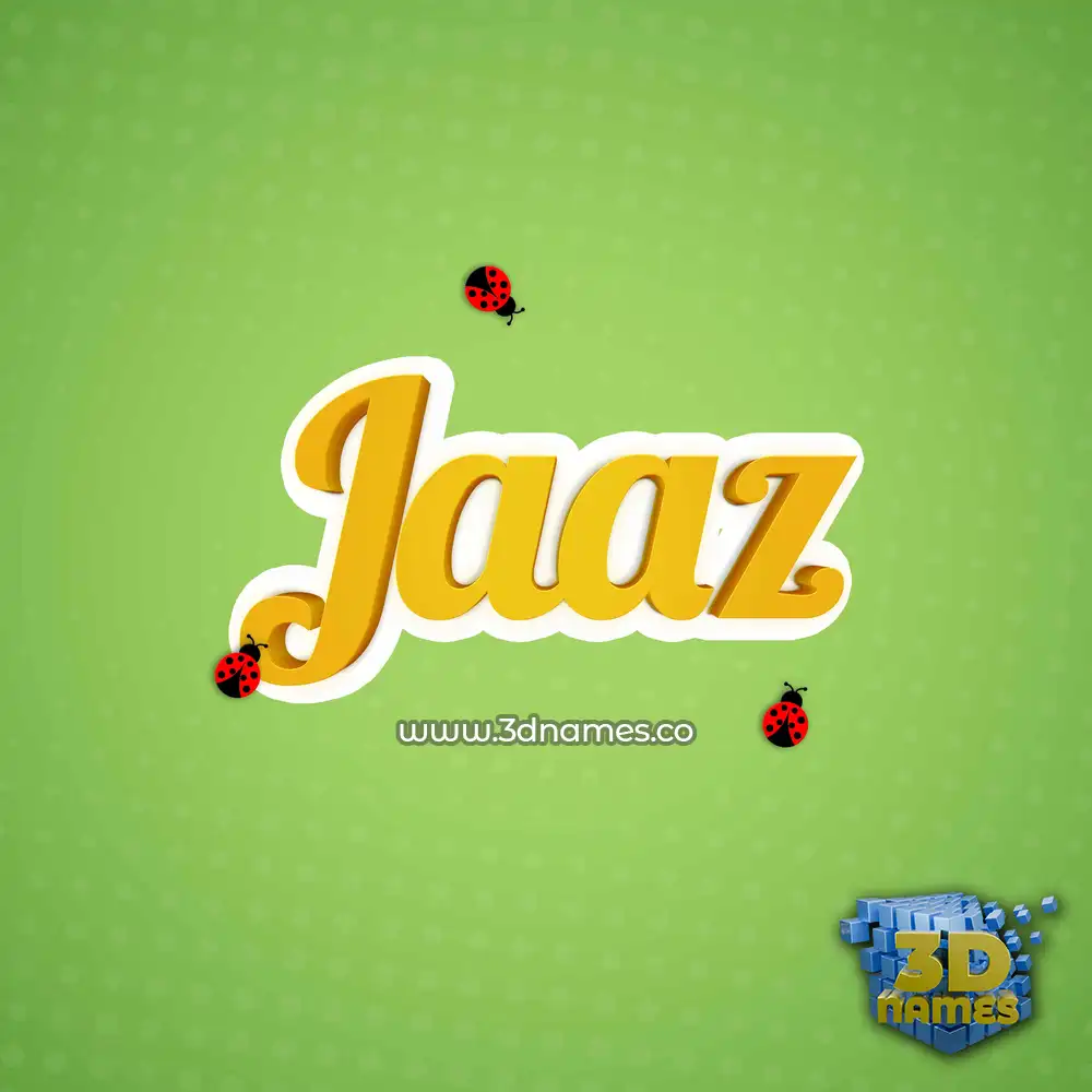 jaaz in Ladybugs style - 3D name wallpaper