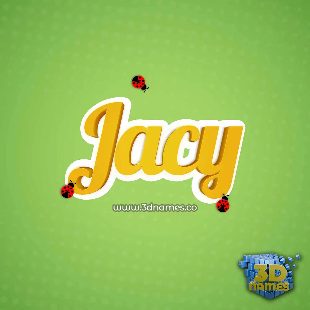 jacy in Ladybugs style - 3D name wallpaper