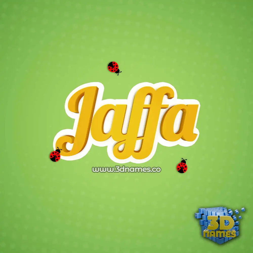 jaffa in Ladybugs style - 3D name wallpaper