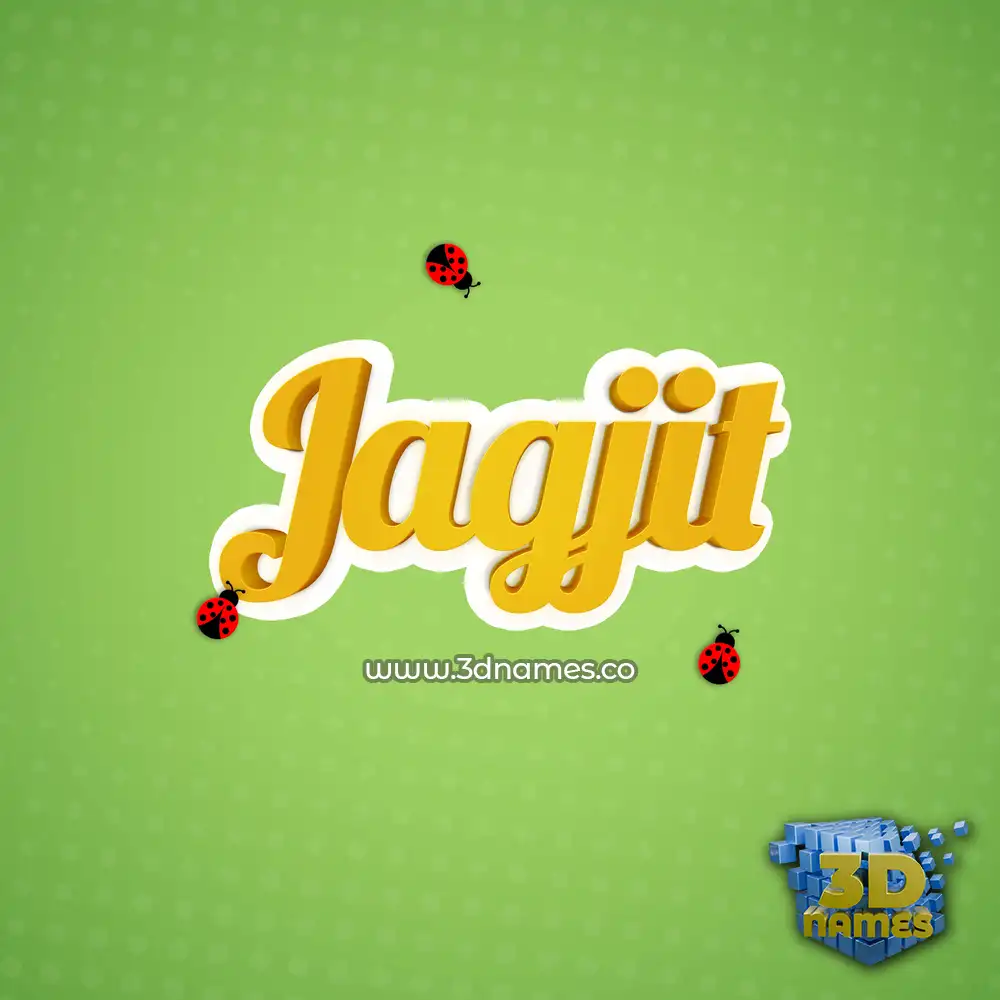 jagjit in Ladybugs style - 3D name wallpaper