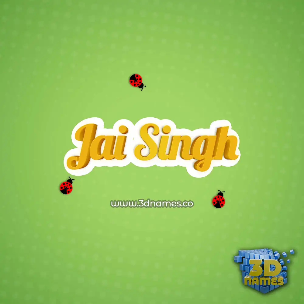 jai singh in Ladybugs style - 3D name wallpaper