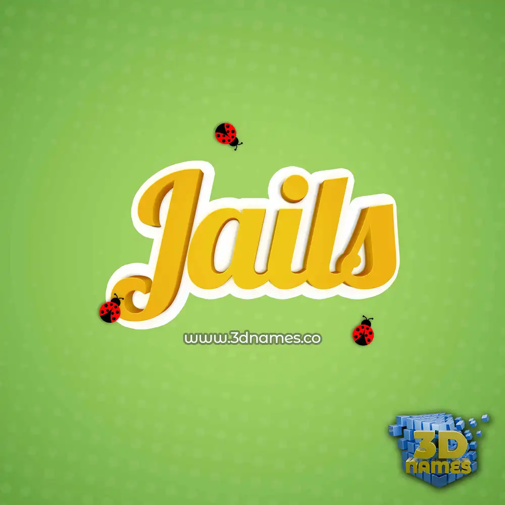 jails in Ladybugs style - 3D name wallpaper