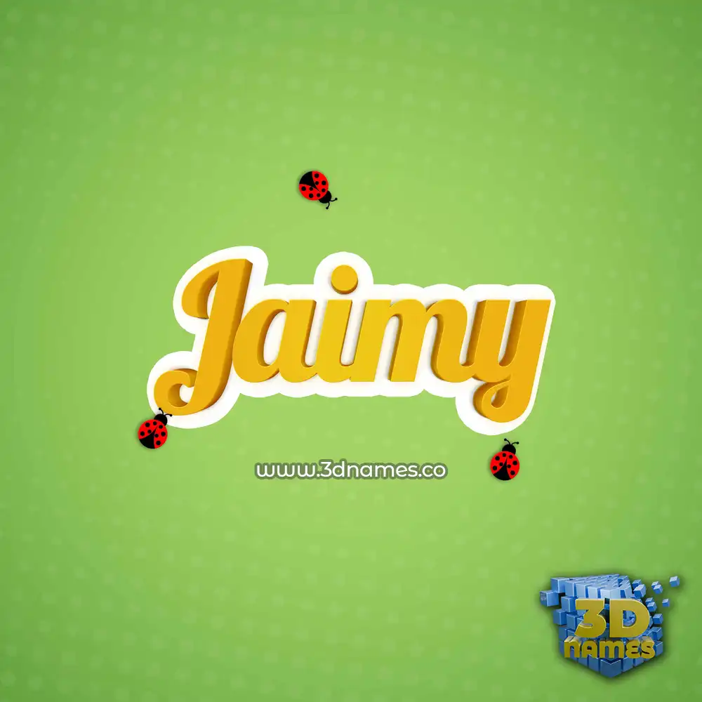 jaimy in Ladybugs style - 3D name wallpaper