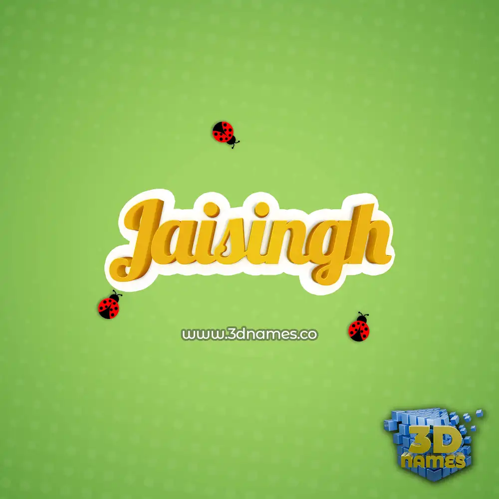 jaisingh in Ladybugs style - 3D name wallpaper