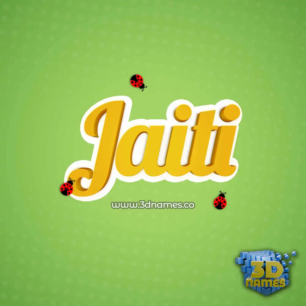 jaiti in Ladybugs style - 3D name wallpaper