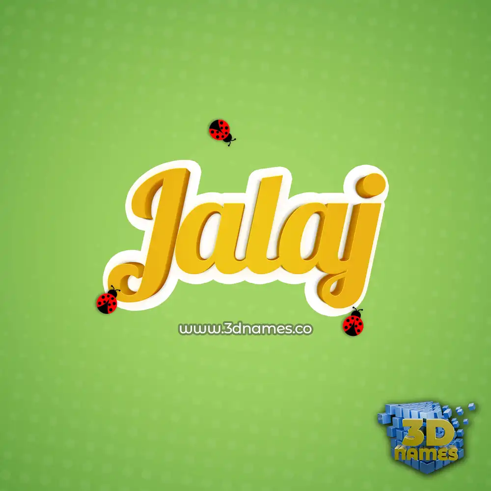 jalaj in Ladybugs style - 3D name wallpaper