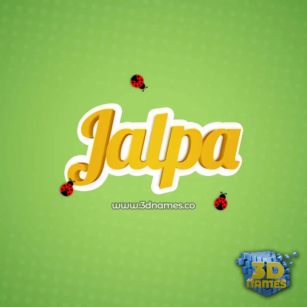 jalpa in Ladybugs style - 3D name wallpaper