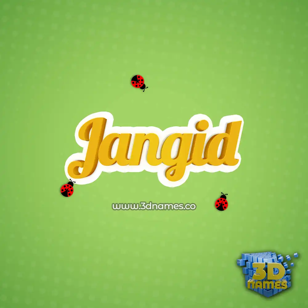 jangid in Ladybugs style - 3D name wallpaper
