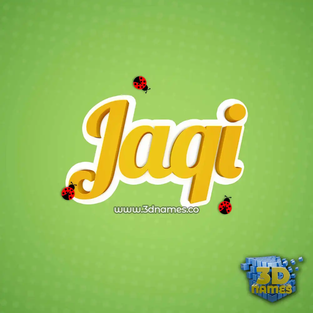 jaqi in Ladybugs style - 3D name wallpaper