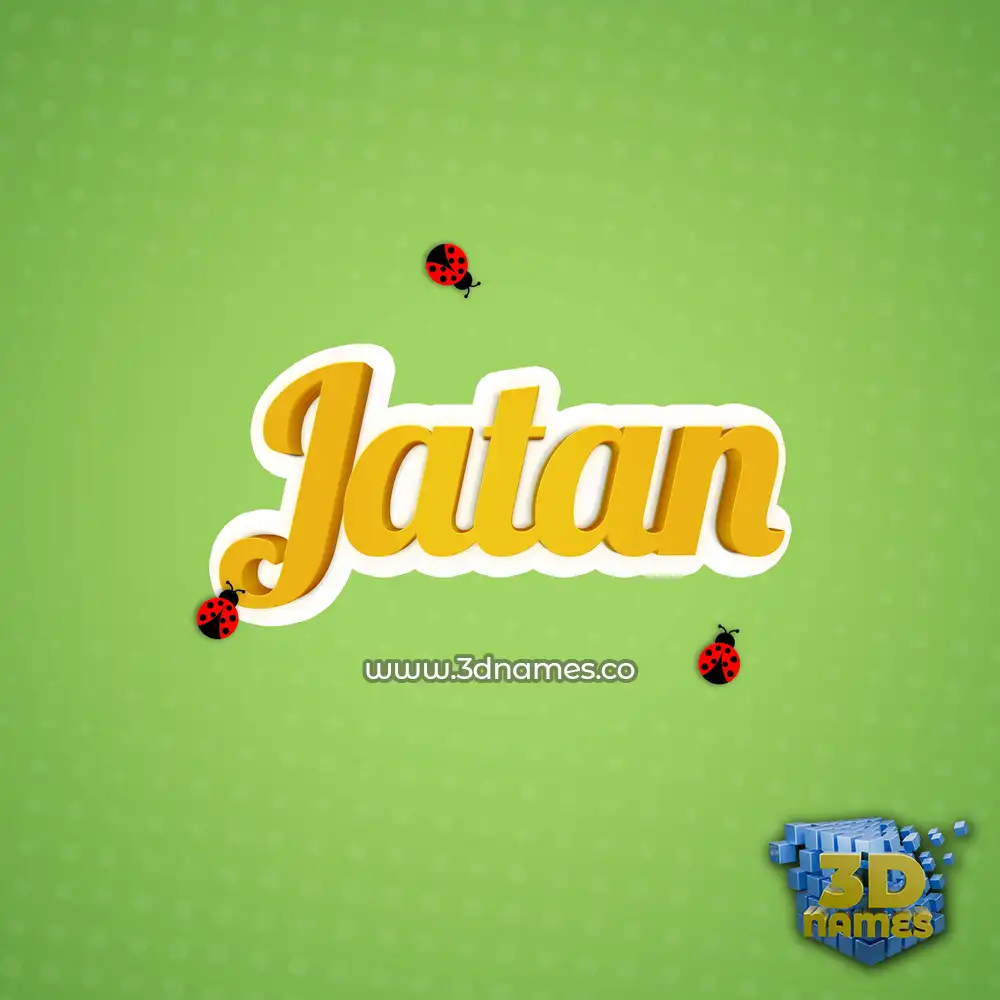 jatan in Ladybugs style - 3D name wallpaper