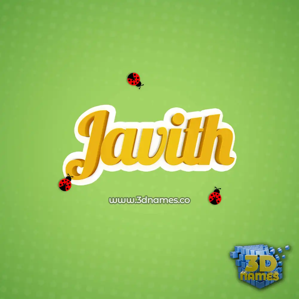javith in Ladybugs style - 3D name wallpaper