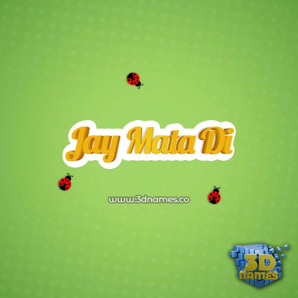 jay mata di in Ladybugs style - 3D name wallpaper