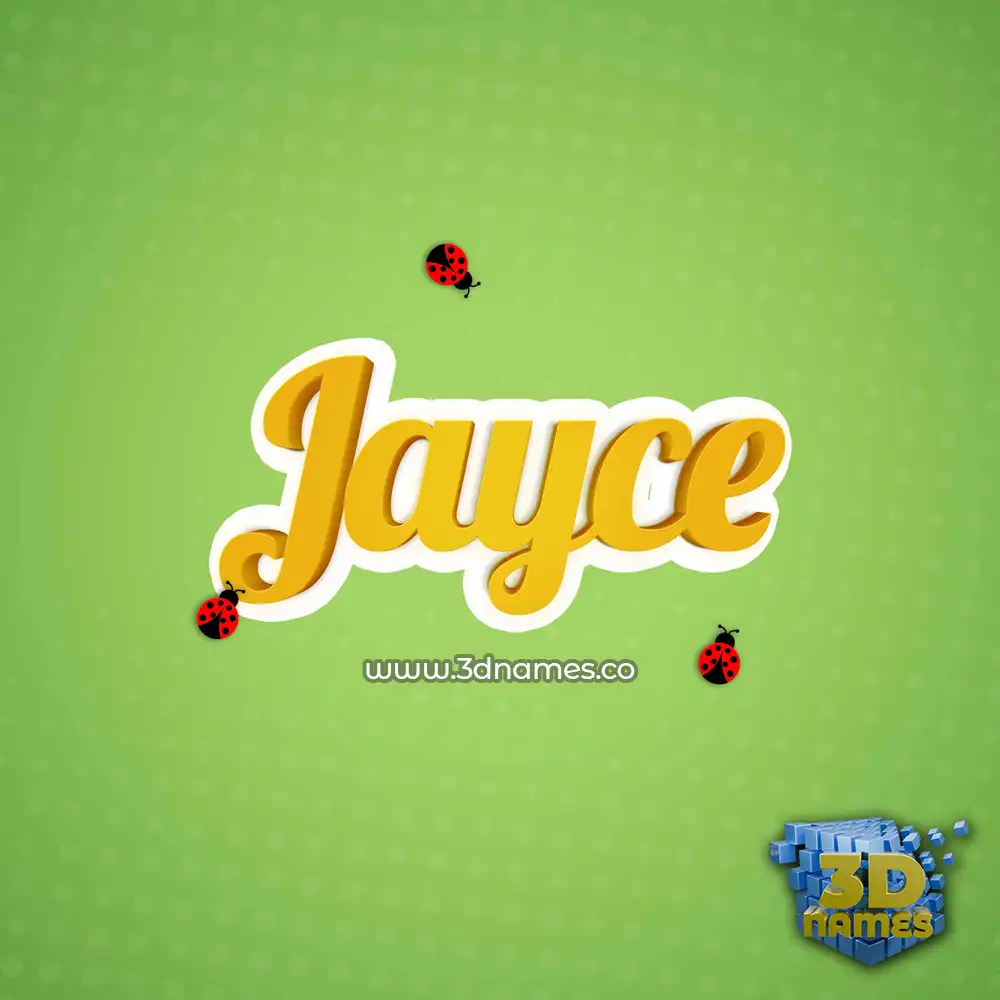 jayce in Ladybugs style - 3D name wallpaper